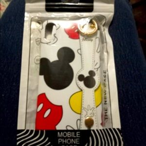 Mickey Mouse silicone  case with strap and key holders. Fits iPhone 12 & 12pro